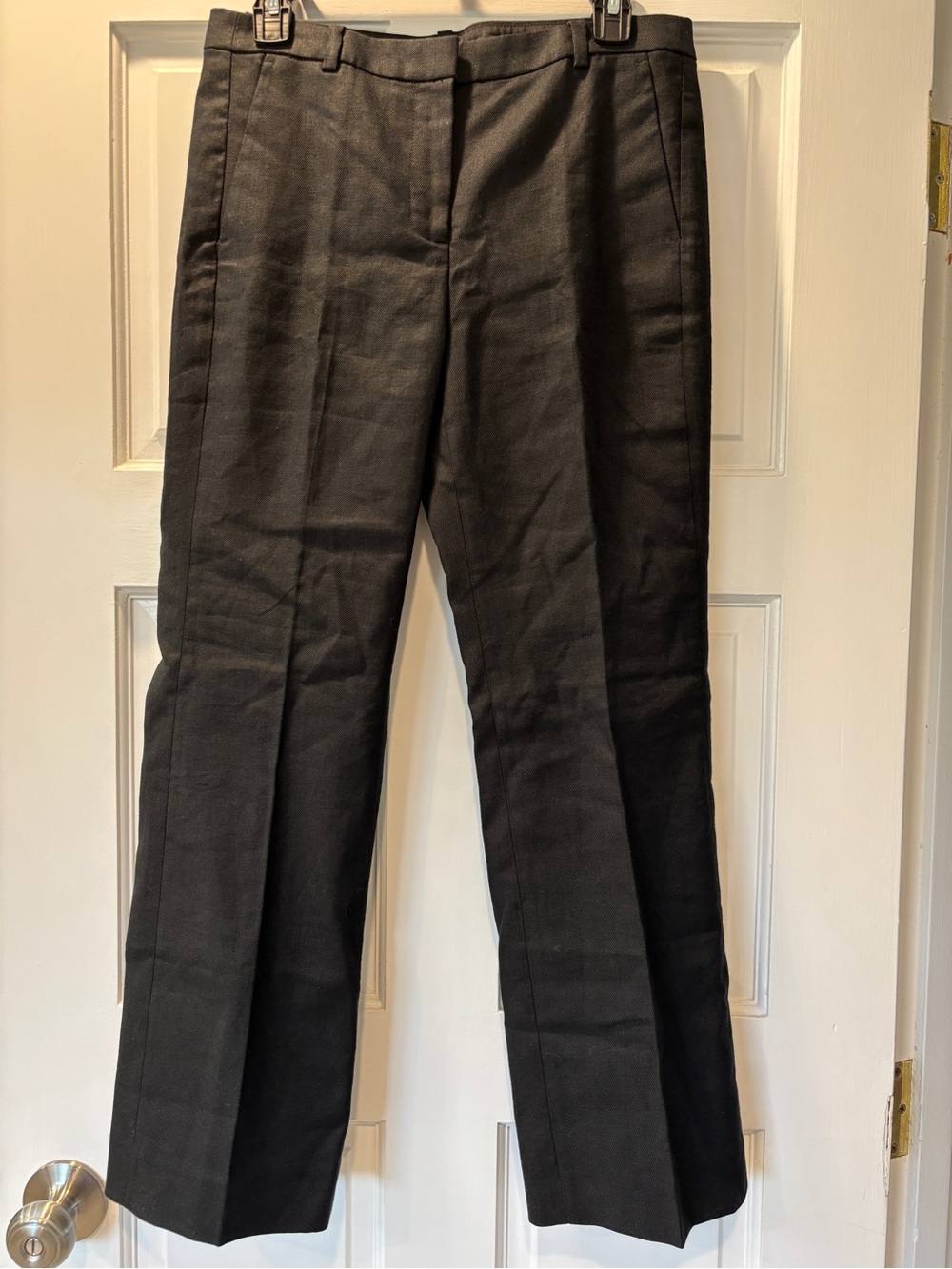 NWT J Crew Kaya pant in stretch linen blend, size 4 Black - Picture 5 of 8